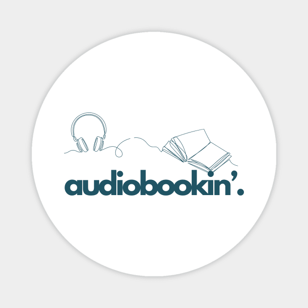 Audiobookin' Period - Graphics - Blue Magnet by AUDIOBOOKIN’